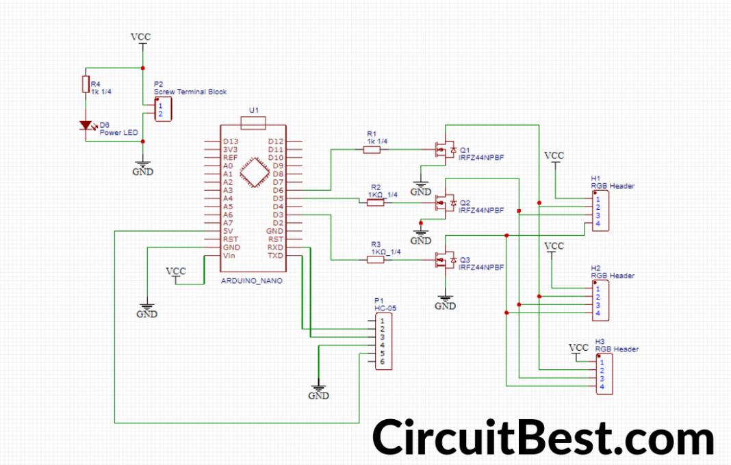 Android Controlled RGB LED Strip Using Arduino | CircuitBest