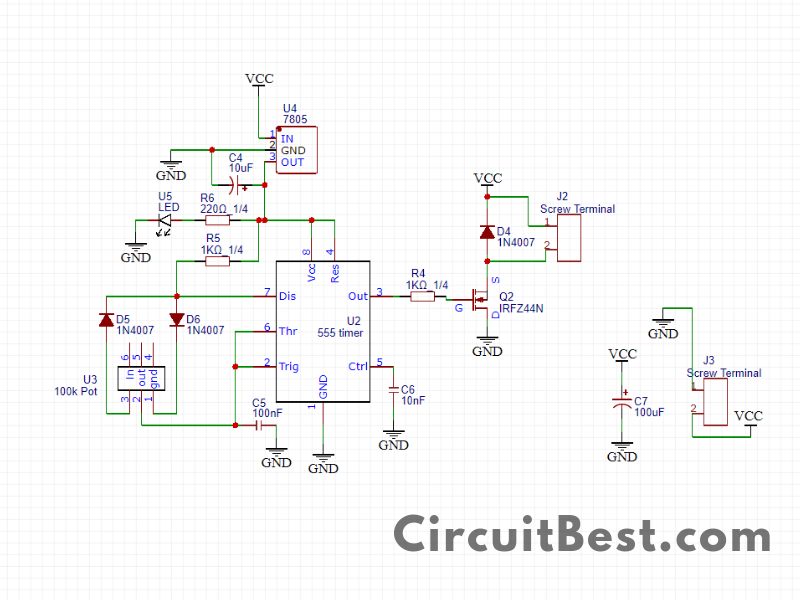 Dc Motor Sd Control Circuit And