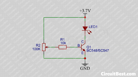 3v led dimmer circuit diagram
