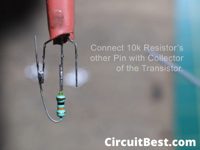 connect resistor with Transistor