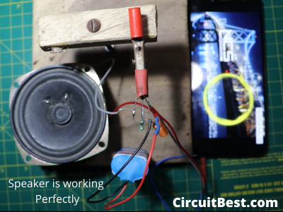 speaker working with bc547 Transistor