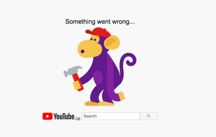youtube crash and server down