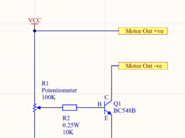 DC Motor Speed Controller with NPN Transistor