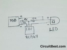 Simple Automatic Night Light Circuit with LDR Circuit